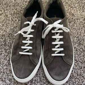 COPY - Common Projects Mens Achilles Suede Sneakers in Olive